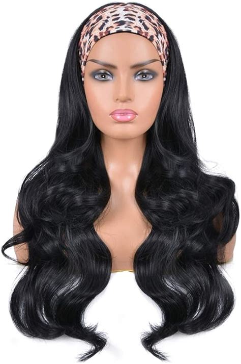 black headband wigs